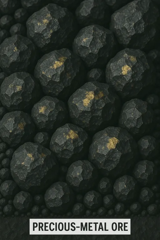 Precious-metal ores and concentrates